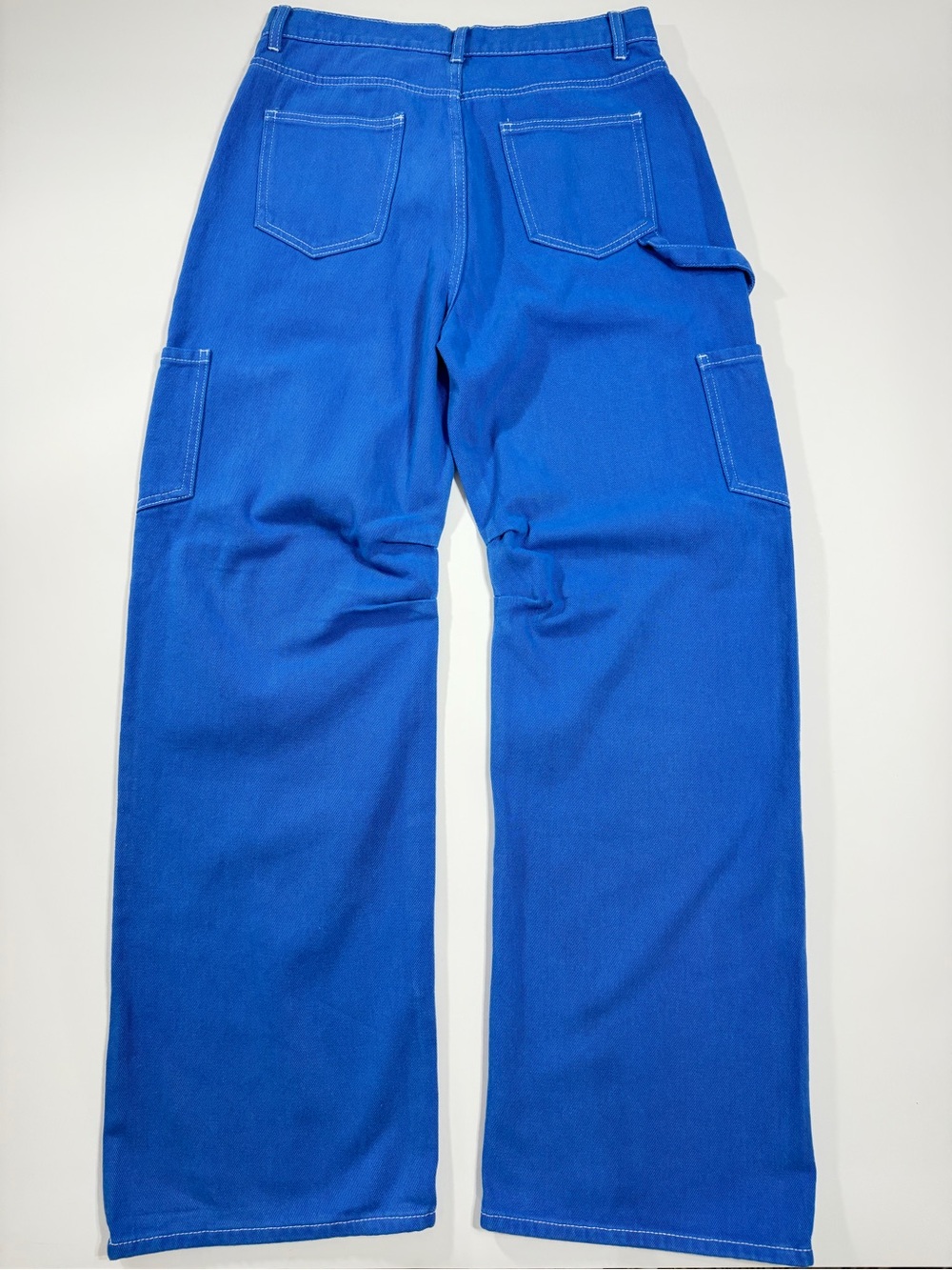 Lioness Miami Vice Cobalt Blue Baggy Wide Leg Jeans M Denim Pants - Picture 3 of 12